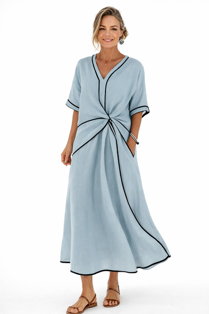 Liora | Women’s Wrap Style Midi Dress