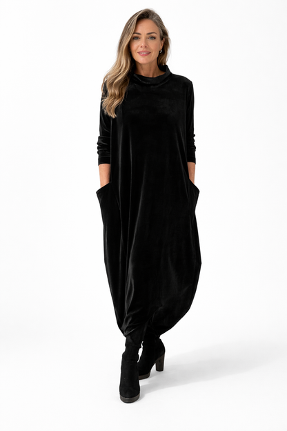 Serena | Women’s Long Sleeve Oversized Maxi Dress