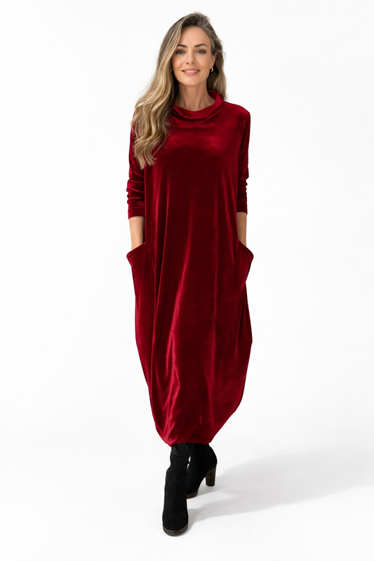 Serena | Women’s Long Sleeve Oversized Maxi Dress